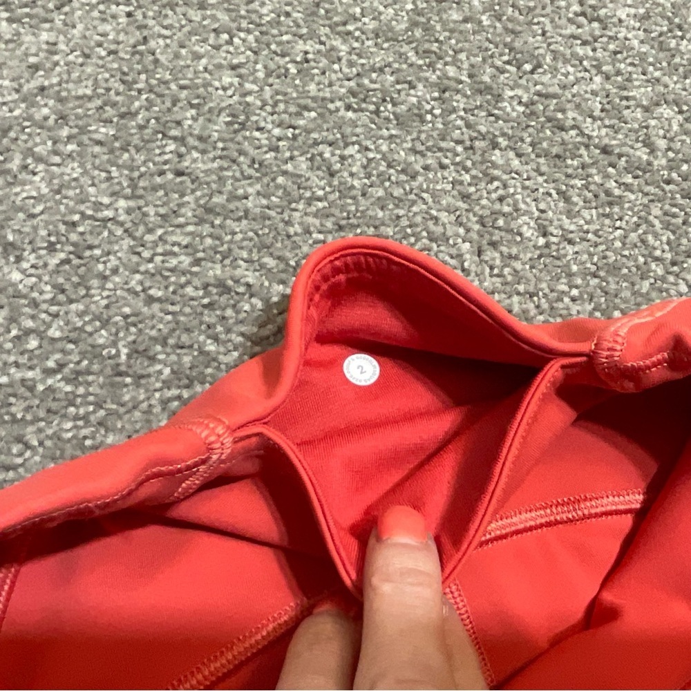 Lululemon Train Time HR Tight 25‘’ size：2 Poppy Coral - Picture 8 of 9